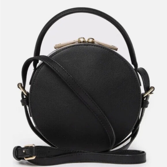 Marc Jacobs Black Leather The Commuter Circle Crossbody Bag Limited Edition - Picture 2 of 4